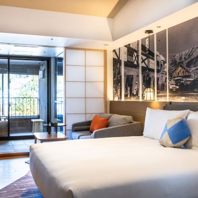 1 張特大床 標準河景房（帶私人溫泉） 箱根強羅英迪格飯店優惠