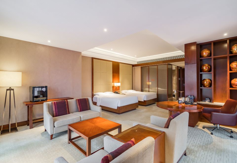 度假尊享双床房（独立办公+私享会客区+森林氧吧净化）