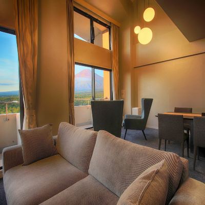 豪華舒適四人房, 富士山景觀 禁菸 河口湖瑞吉娜飯店優惠