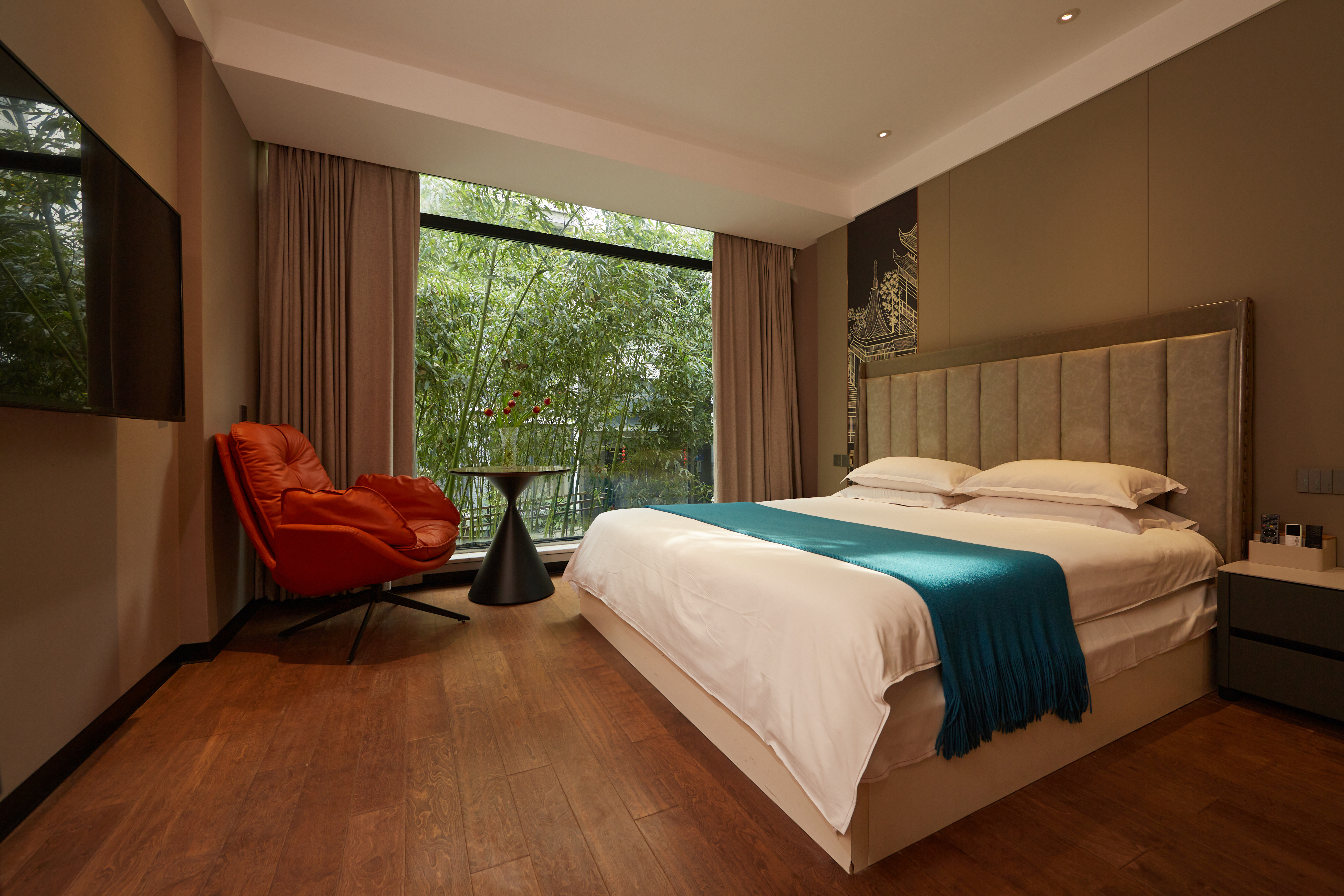 Xiang Zhang Shu Hotel观尘·竹景静修·大床房