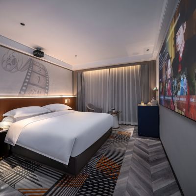 雅緻影院大床房-輕奢影音 美豪雅緻飯店（廣州琶洲會展中心店）優惠