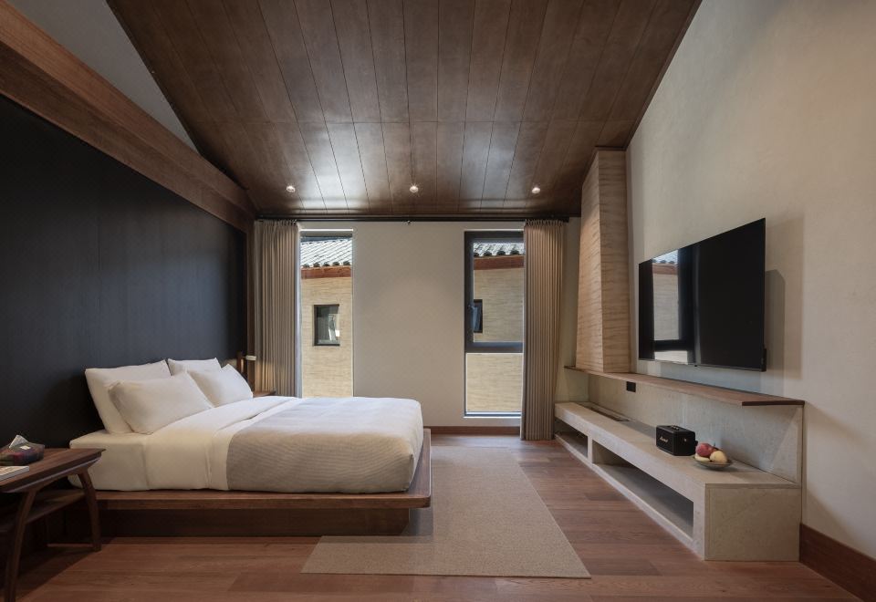 映雪·露台大床房[壁炉+泡池]