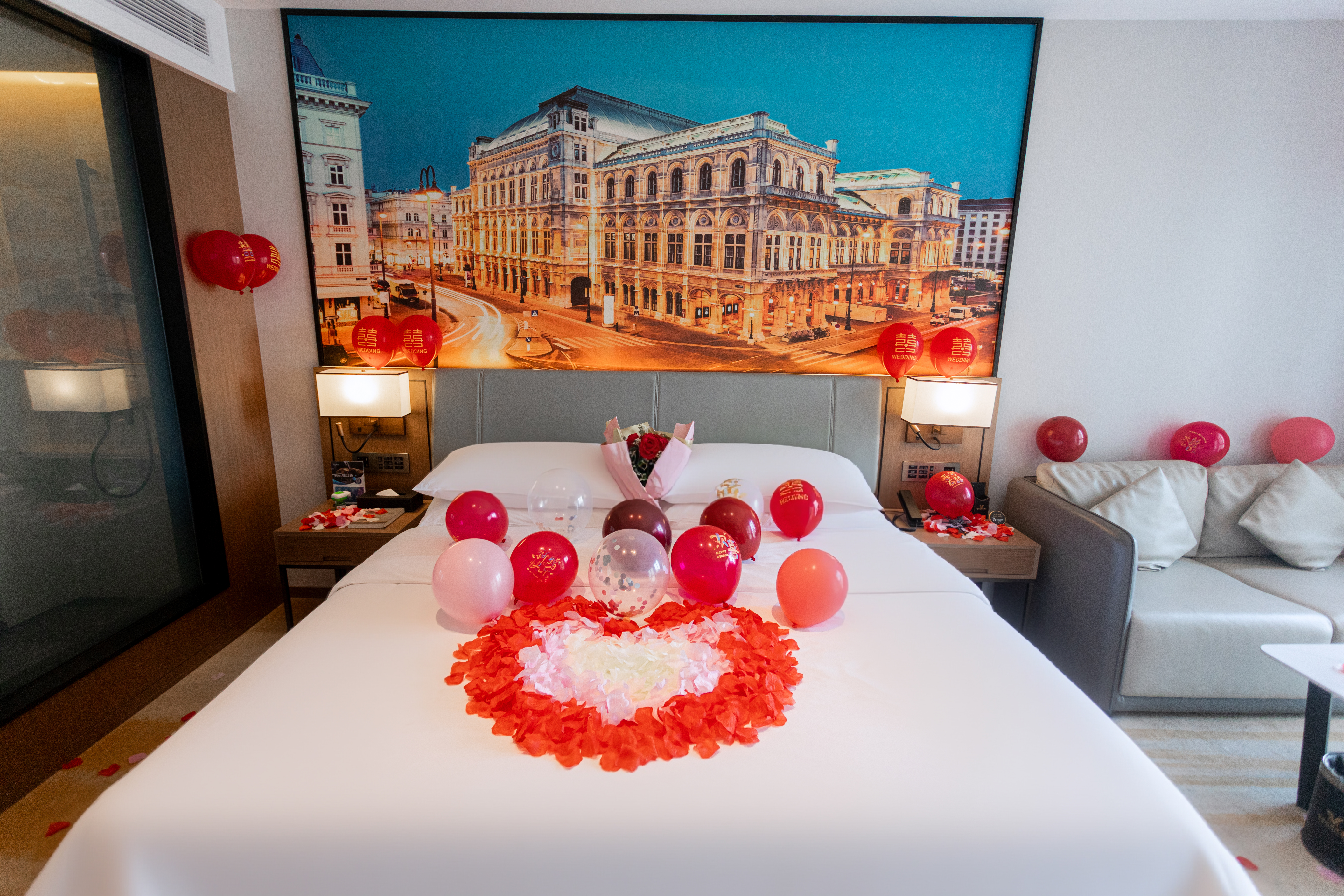 情侣主题房【浪漫思雅+浪漫布置+全屋智能语音】