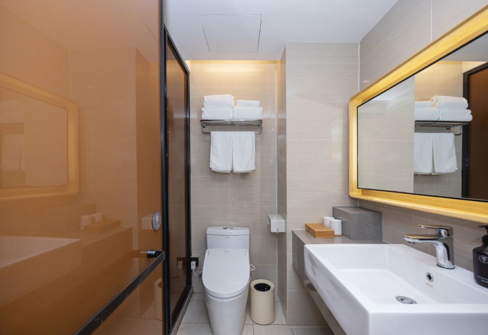 家庭房（65寸投屏電視+分體空調+地采暖+小童用品）