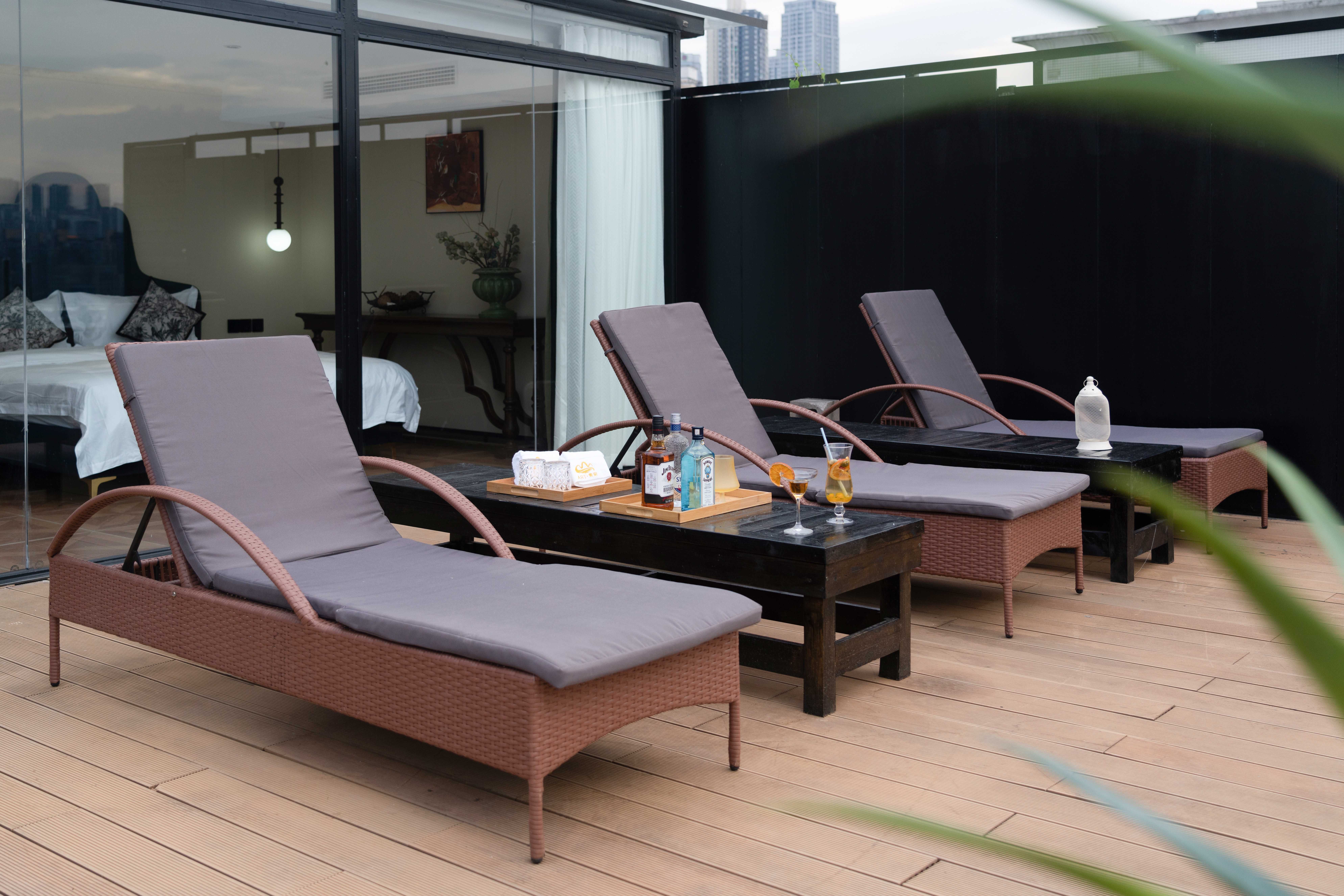 云端露台丨至尊全江景双床房