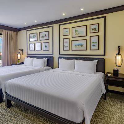 部分海景家庭四人房 - 帶陽台 會安小海灘 - 精品 Spa 飯店優惠