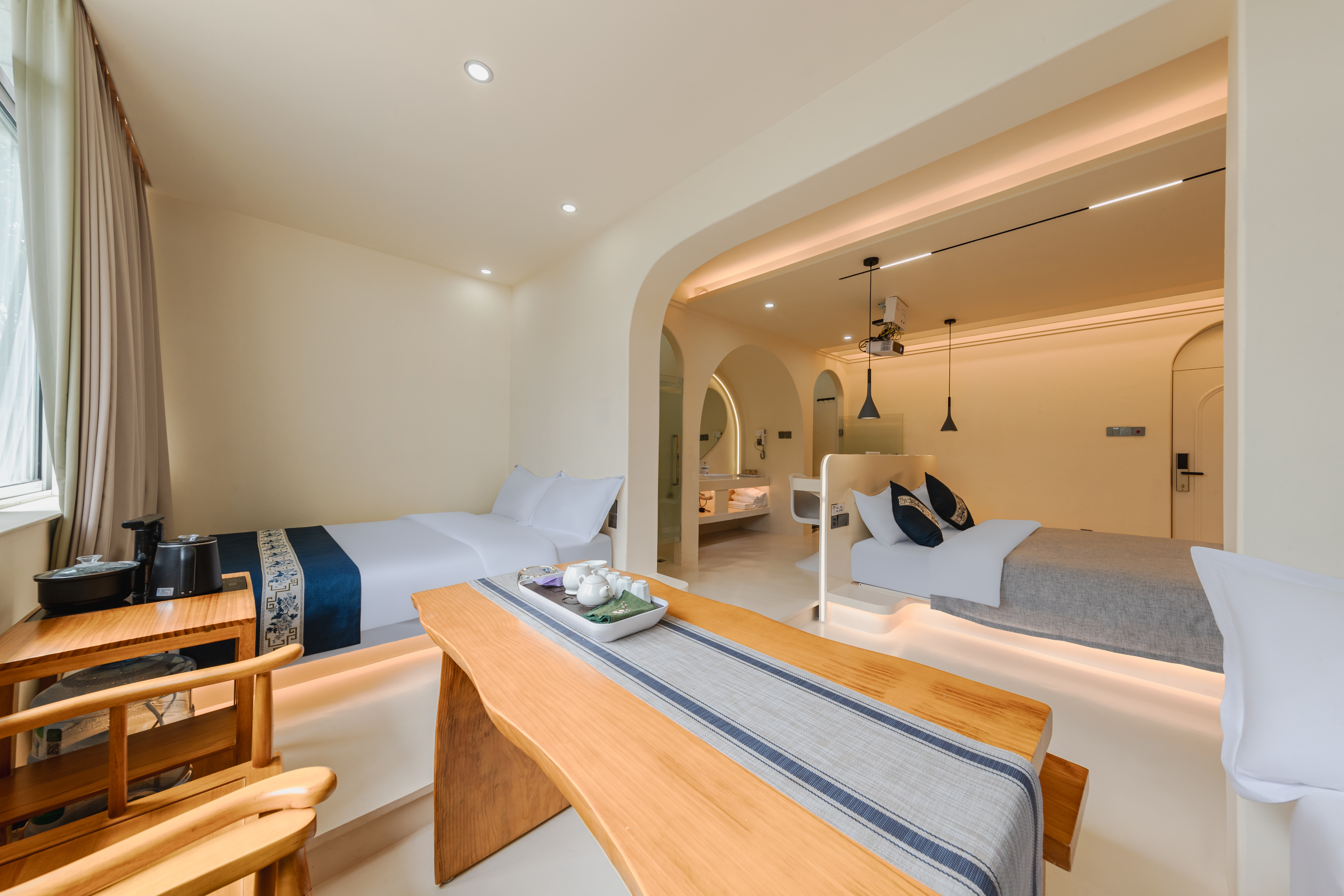 萨米悠韵别墅三床房[100寸1080P投影+智能马桶]