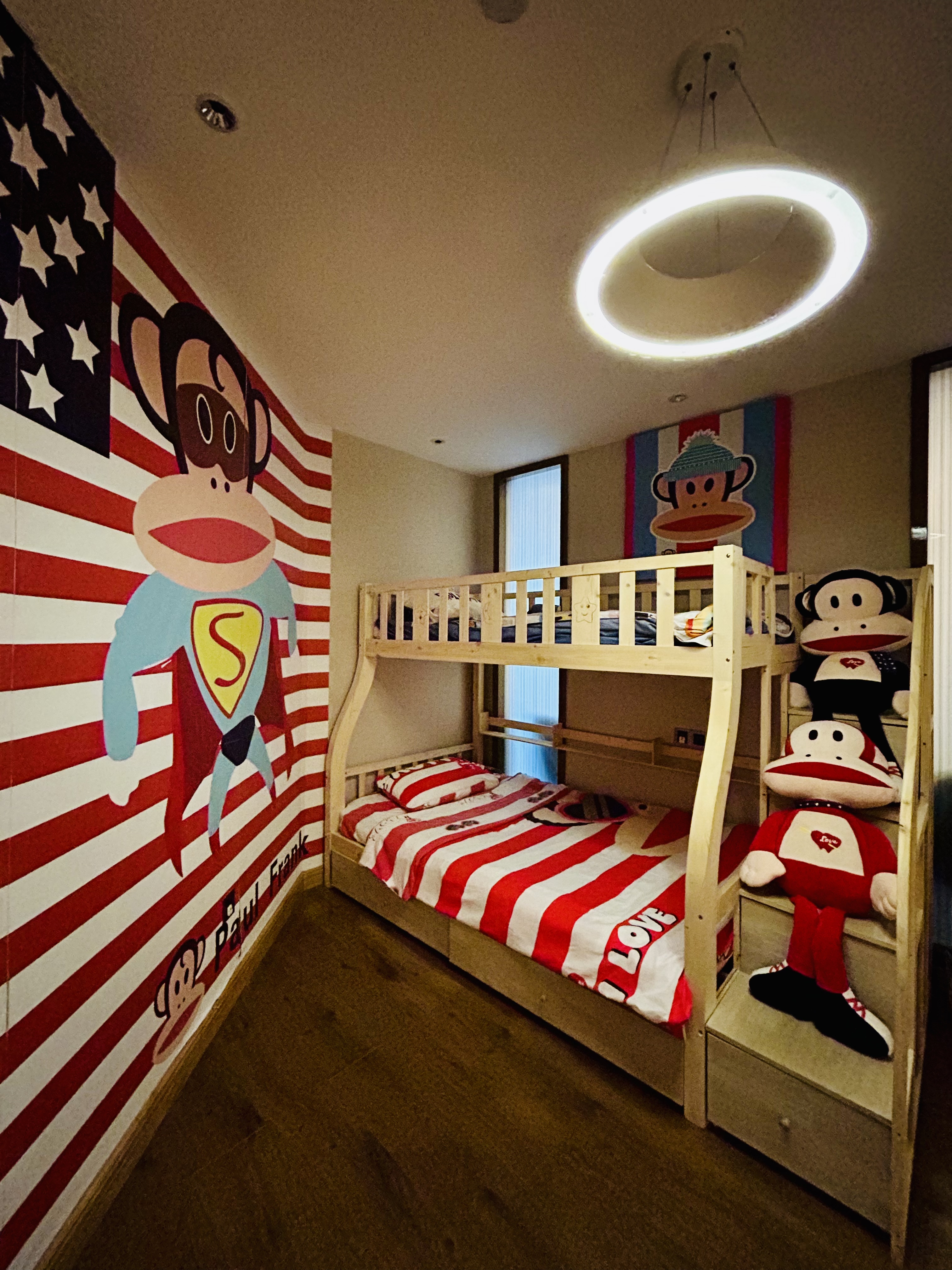 逗趣·乐园亲子房（静谧双床+上下床+天猫精灵）