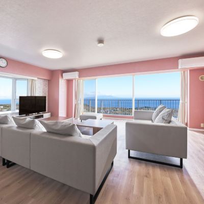 デラックススイート　オーシャンビュー 広さ120㎡ ヴィラージュ伊豆高原 クーポン