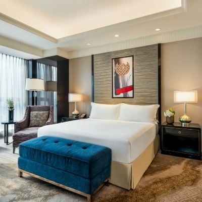 費爾蒙都會兩室聯通大床房 成都棕櫚泉費爾蒙飯店優惠