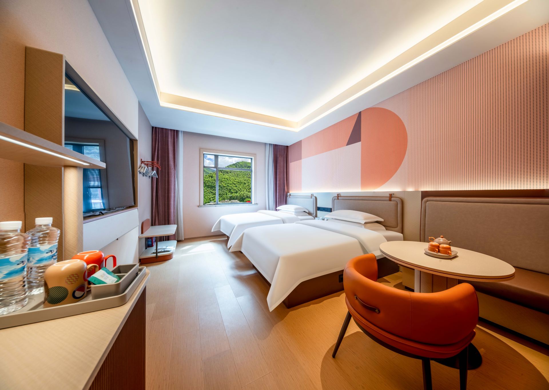 Zero-Pressure Deluxe Twin Room