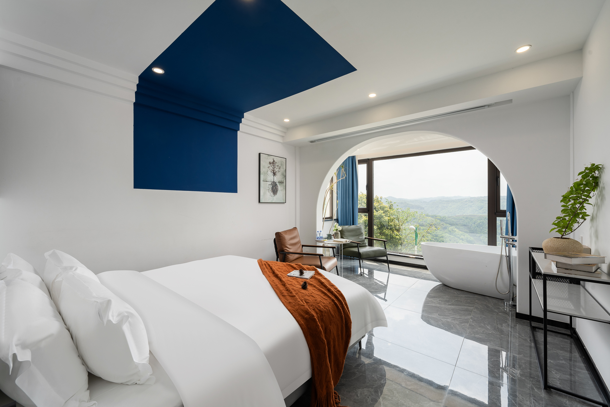 Ins风·云海山景大床房