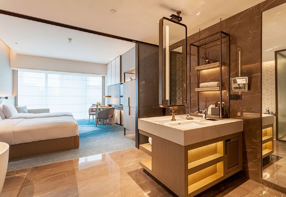 Tianyuan Hotel XiamenExecutive City-View Twin Room (View Of Lugudao Urban Landscape)