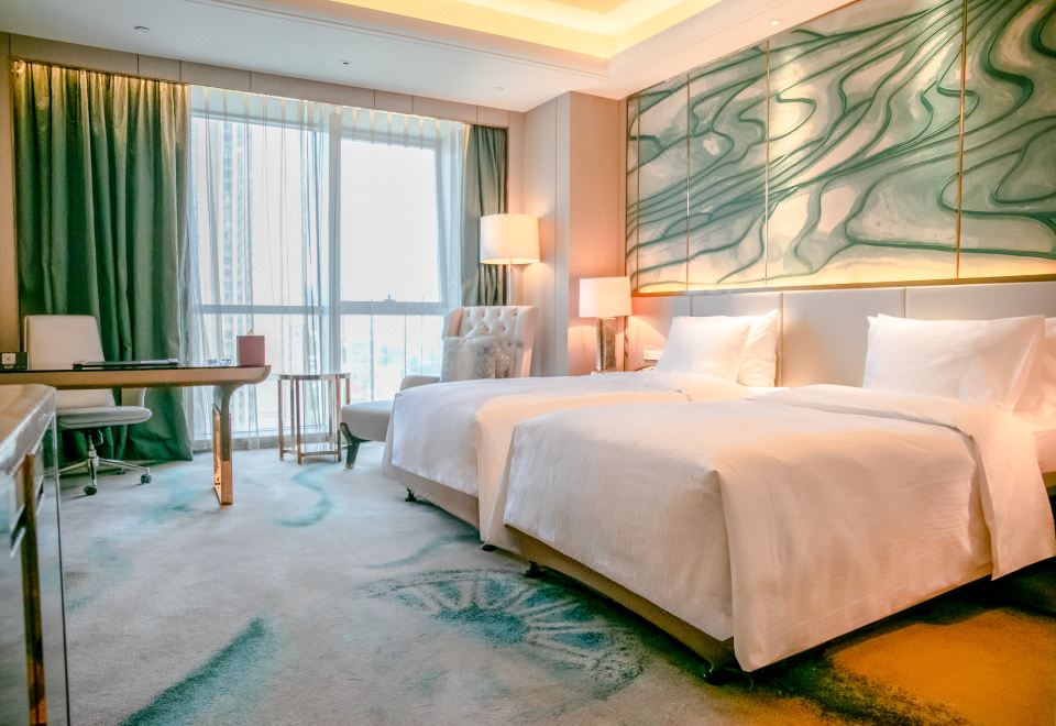 Wanda Vista NanningGrand Deluxe Twin Hollywood Bed