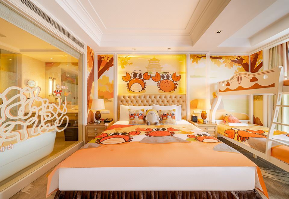 蟹印秋湖親子家庭房