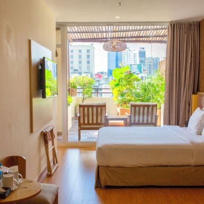 特色雙人房， 1 張大床， 城市景觀 GK中心大酒店優惠