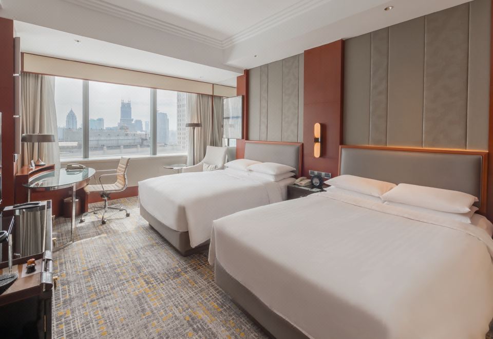 都会景观双床房