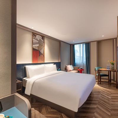 心怡大床房【衛浴獨立乾濕分離+56寸投屏+全屋聲控】 蘇州水墨平江漫心府優惠