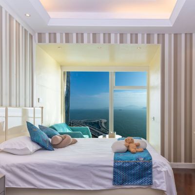 地標·絕美一線海景大床房 廈門世茂雙子塔地標海景飯店公寓優惠
