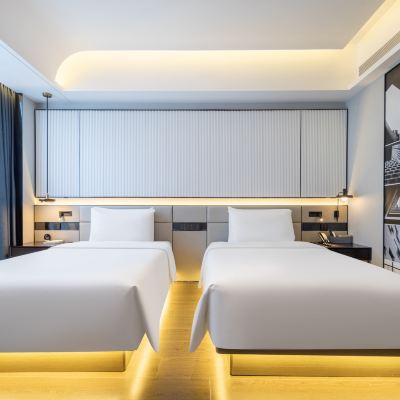 行政城景雙床房（裸棉床品+投屏+小冰箱） 深圳福田口岸亞朵S飯店優惠