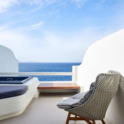 Junior Suite with Outdoor Hot Tub Cavo Tagoo Mykonos Promo Code