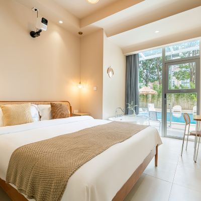 舒適浴缸景觀大床房 上海月和紀星野民宿優惠