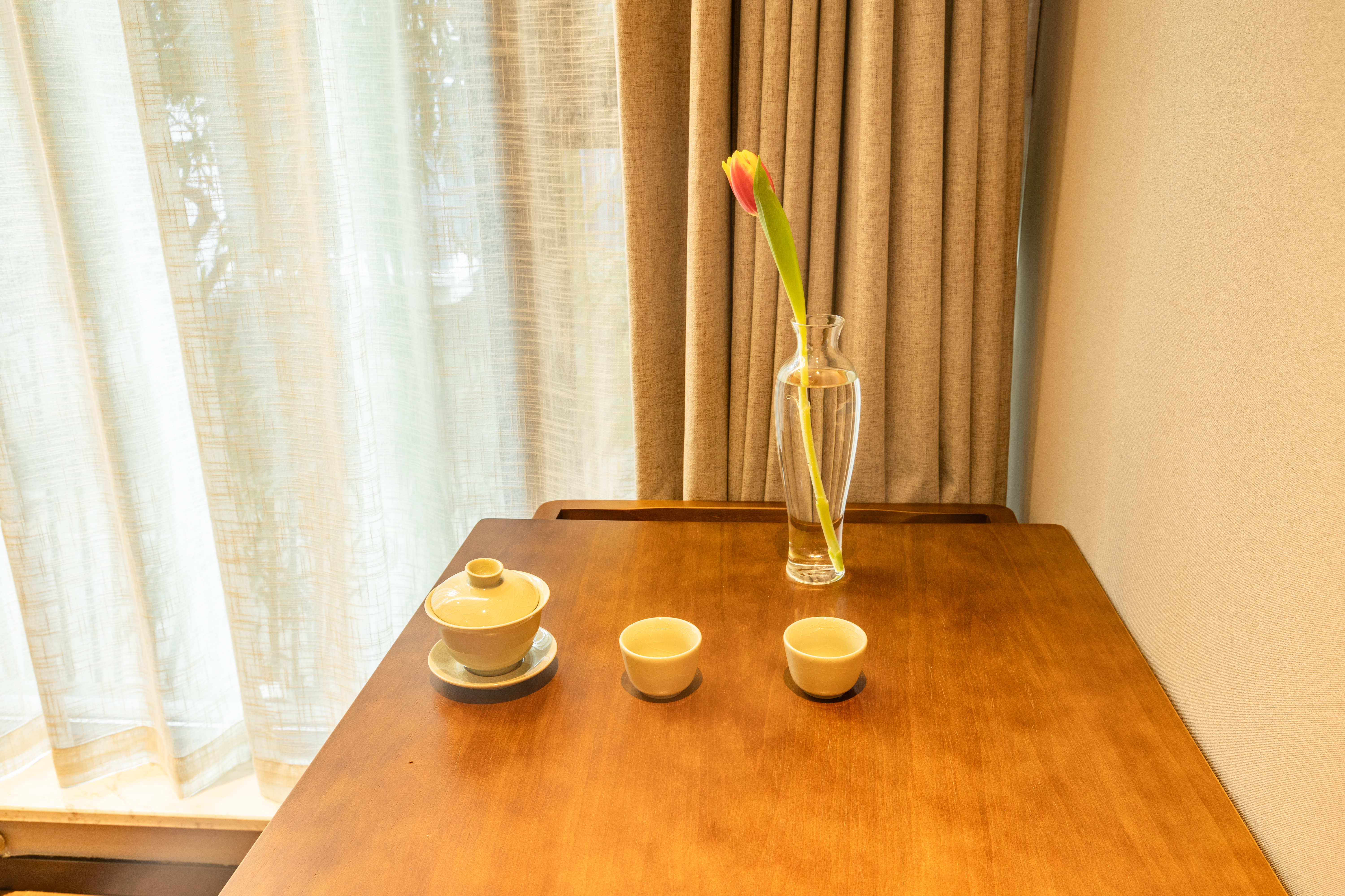 摘月·古運河風光景觀陽臺·電動大床房