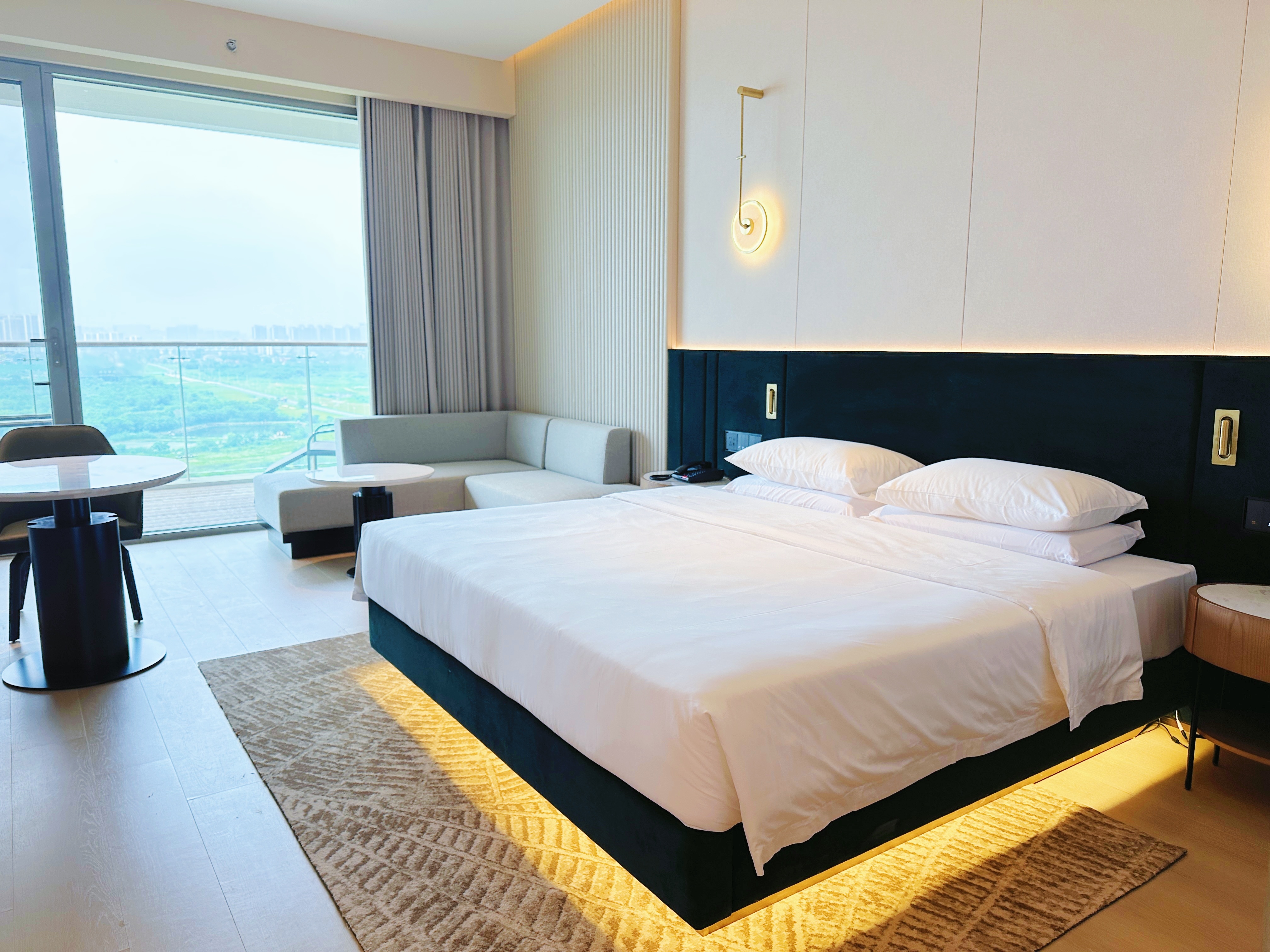 星湖泳池雙臥套房「300°大陽臺·無邊泳池·落日美景」