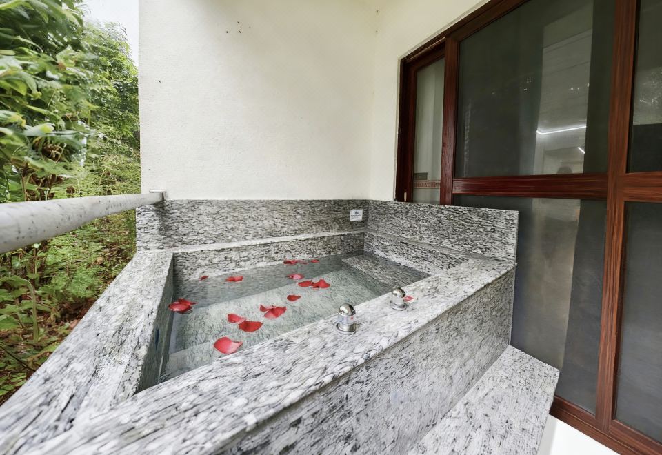 现代风泡池双床房（带私家温泉池）