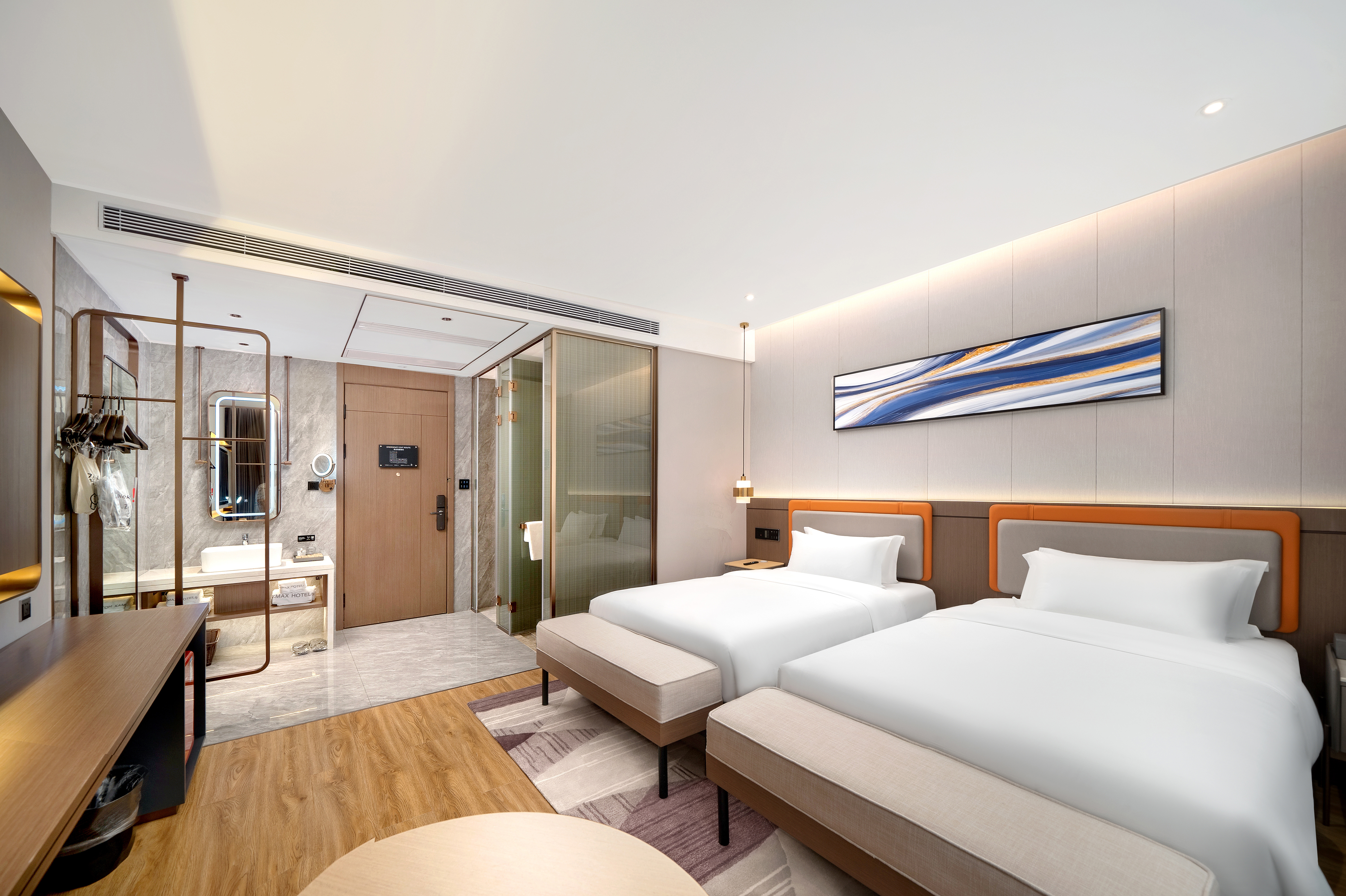 ZMAX Manxi Hotel (Harbin Central Street Sophia Church Store)两张床 XL