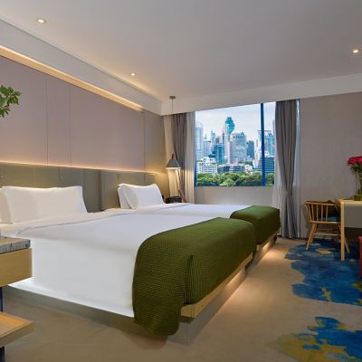 雅仕雙床房 深圳南油花園城購物中心RANZ蘭茲飯店優惠