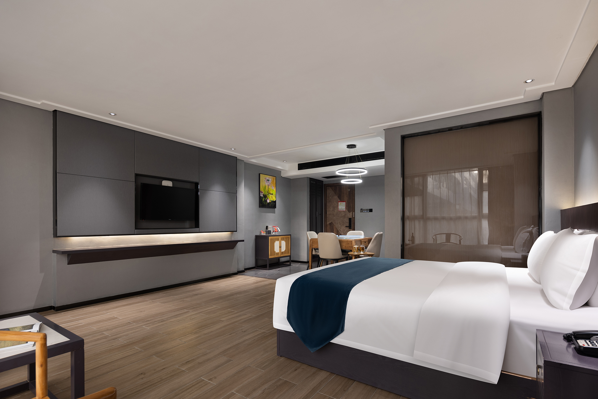 山景麻将大床房