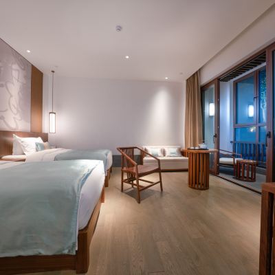 憩雲陽台雙床房 青島即墨古城君瀾度假飯店優惠