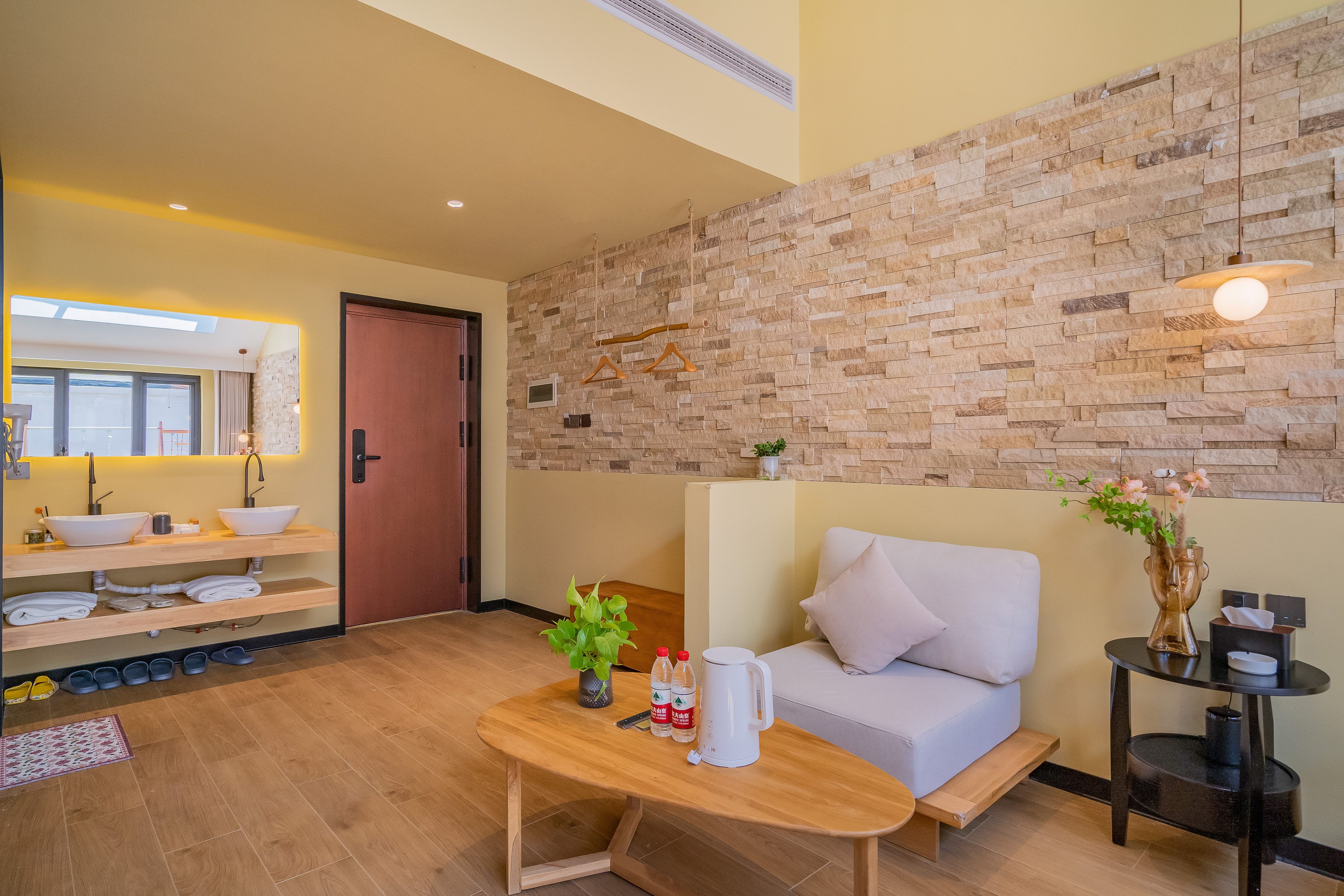 竹隱丨庭院親子雙床房（獨立小院+可燒烤+智能客控）