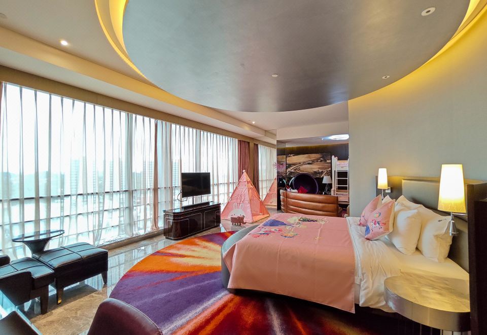 夢幻公主家庭親子套房（大床+子母床）