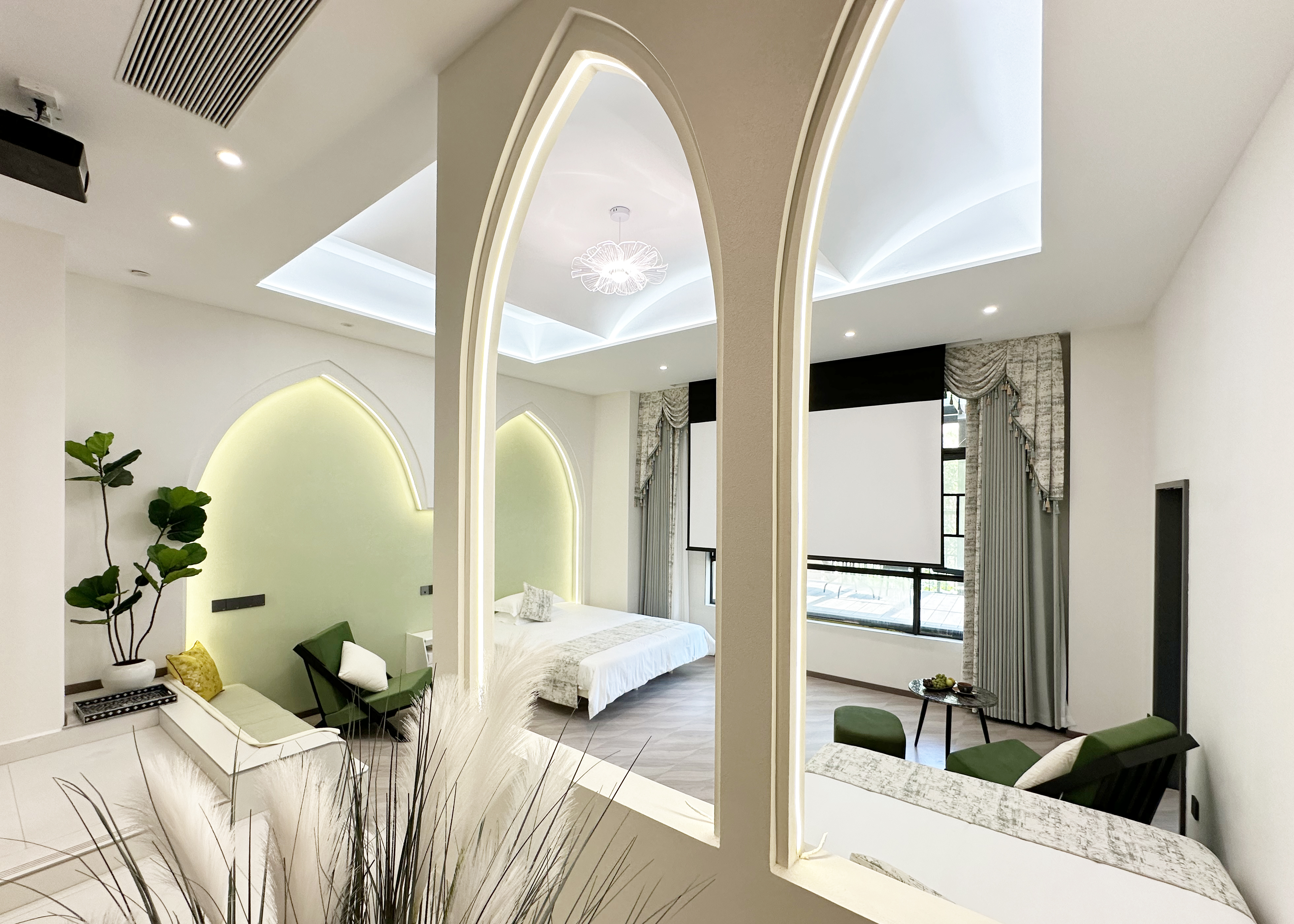 Forest Large Terrace Twin Room (Audio-Visual Projection + Smart)