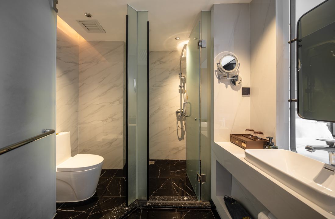 Xingbo Hotel (Xi 'an Bell Tower station Yongningmen Branch)泊享观影双床房