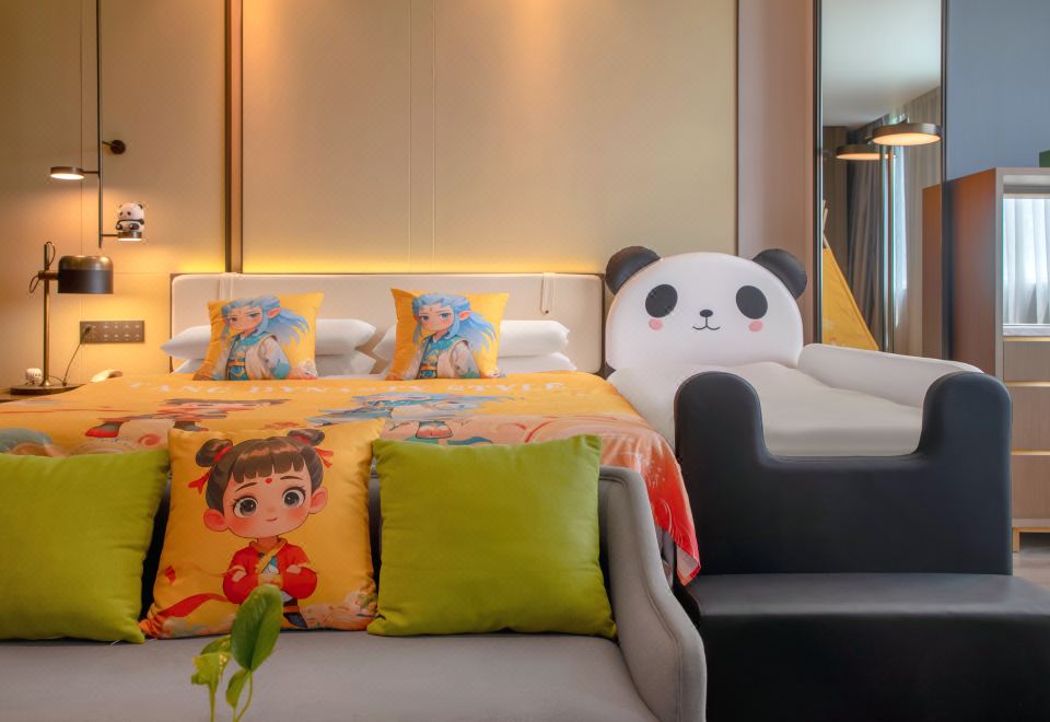童趣亲子房-哪吒闹海（熊猫边床+小童专属配套）