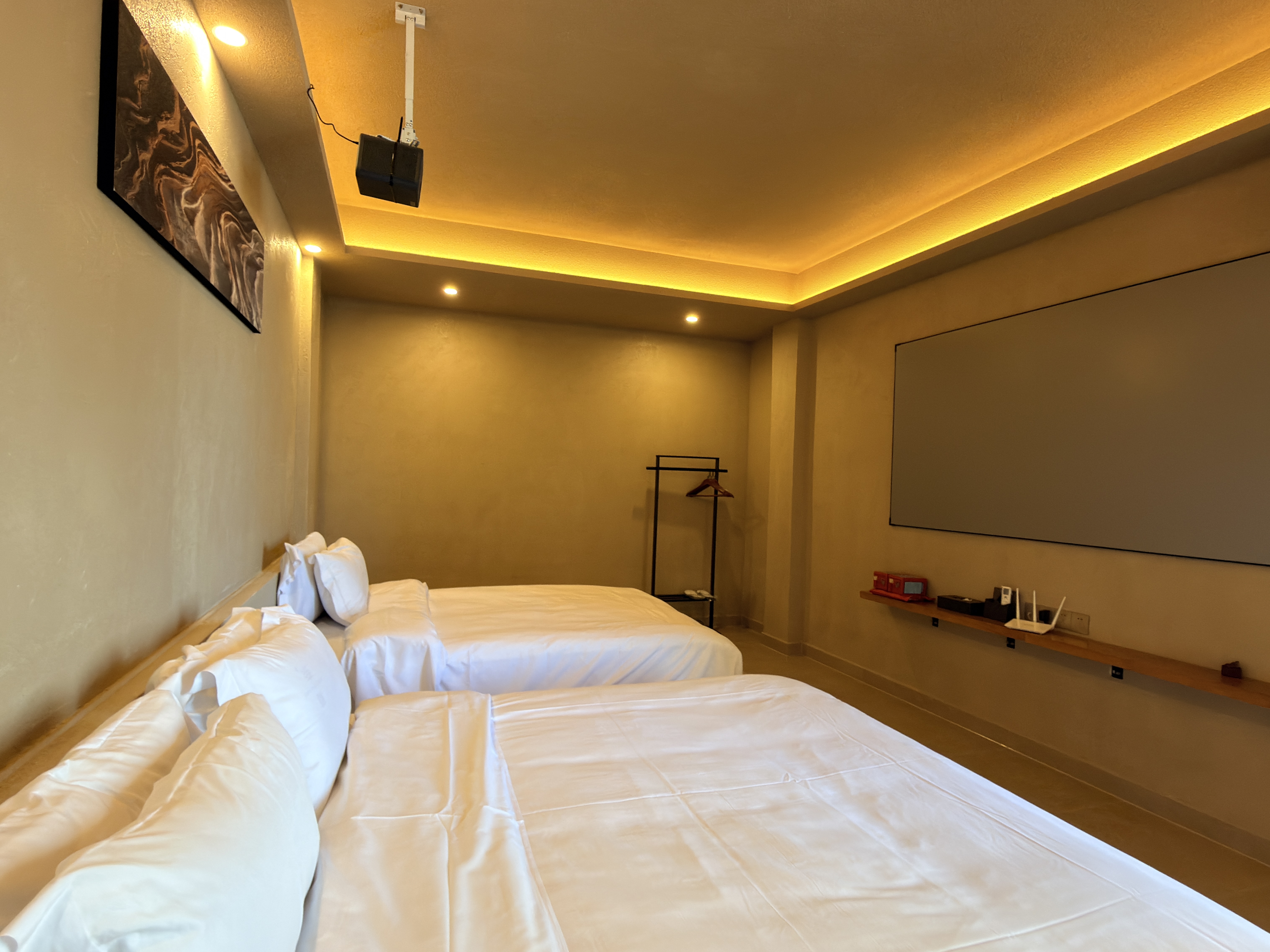 街景 静谧影院双床房