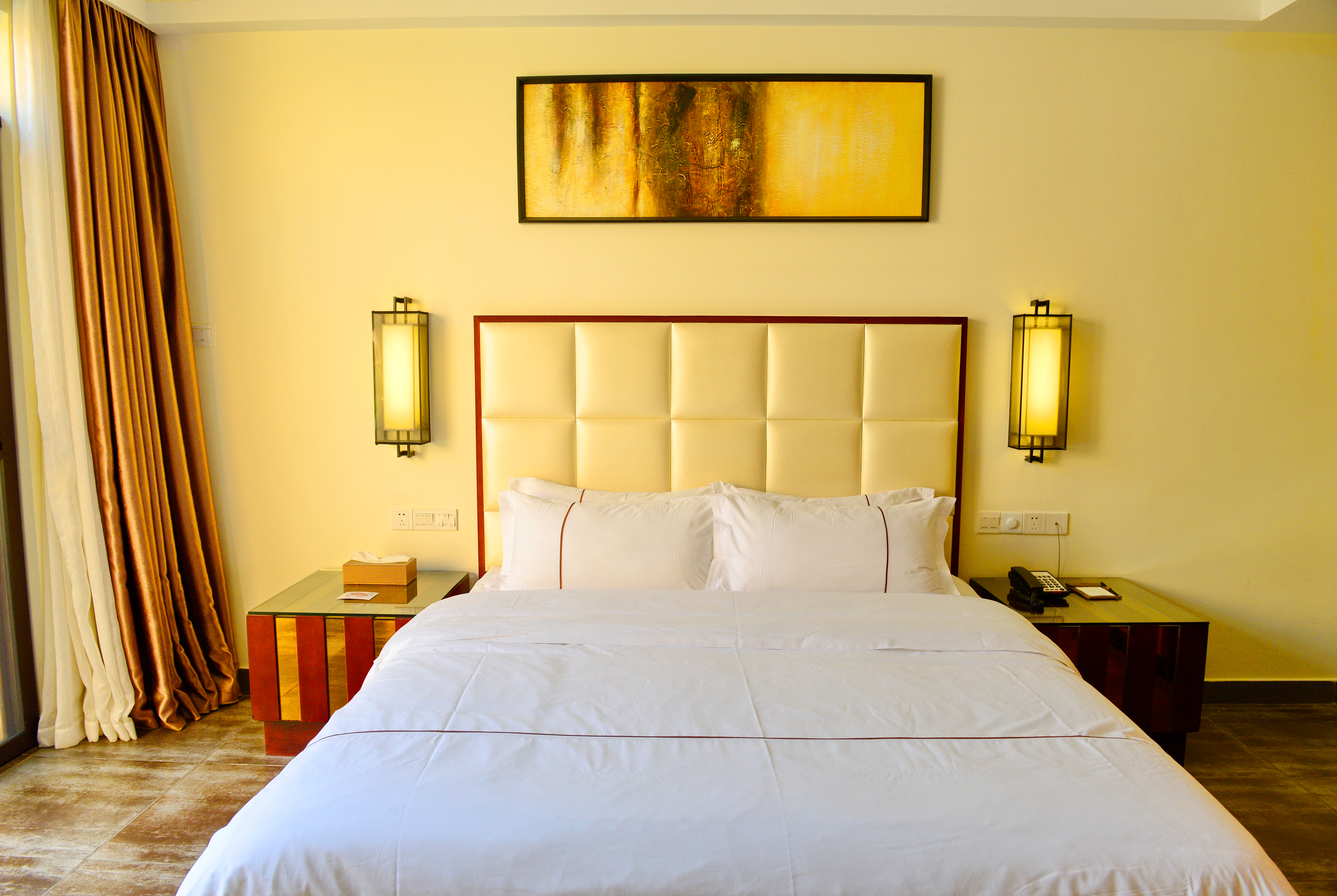 别墅私密大床花园情侣房|独立温泉池