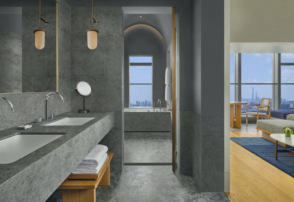 雙臥家庭房-縱覽前灘城央景致