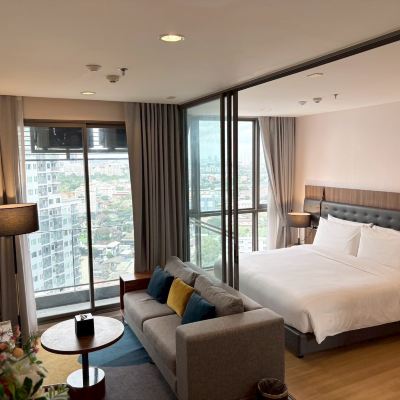 一臥行政特大床房 曼谷提瓦農奧克伍德套房飯店優惠