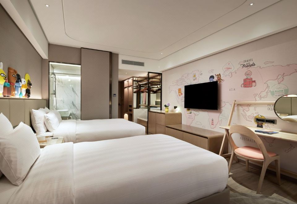 家庭雙人房（世界景觀）（Kakao Friends）