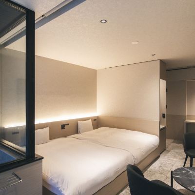 スタンダードツインルーム(禁煙)(楽天Ib [プレミアムルーム132][露天風呂付]) 東道後のそらともり クーポン