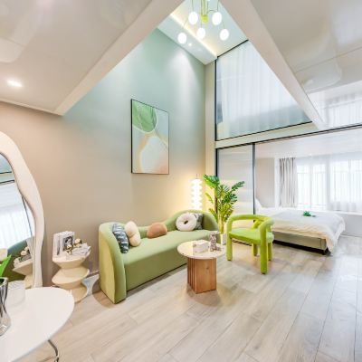 抹茶loft | 3室1廳套房（河景+極米高清投影） 寓見你公寓（珠海拱北口岸高鐵站店）優惠
