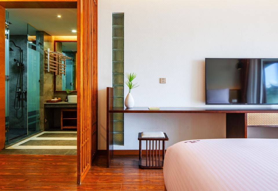 庭院景观双床房