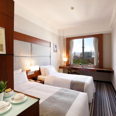 園林海景雙床房-帶加床 香港龍堡國際優惠