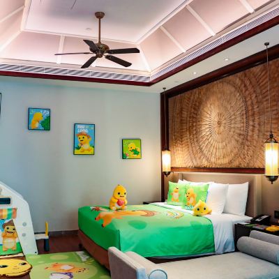 奶龍主題花園泳池別墅親子房 西雙版納稷澤萬達文華度假酒店優惠