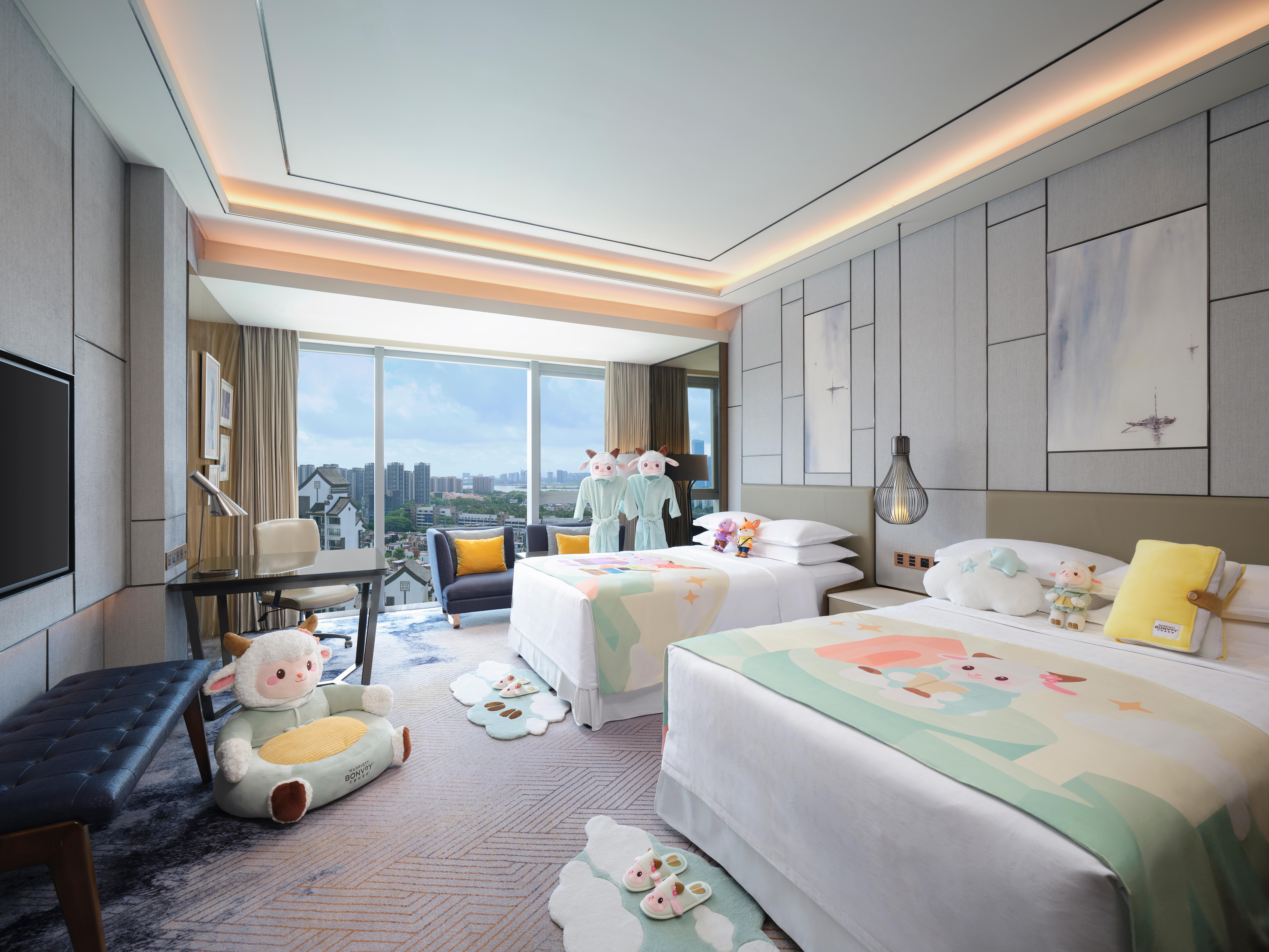 米娅的甜云密语主题双床房