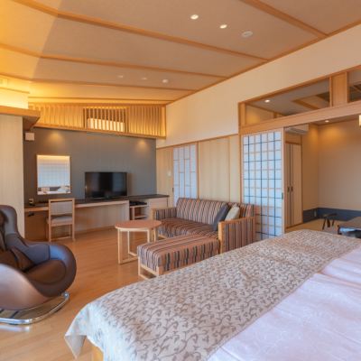 1階 オーシャンビュー 特別室 源泉掛流し露天風呂付き 大室の杜 玉翠 クーポン